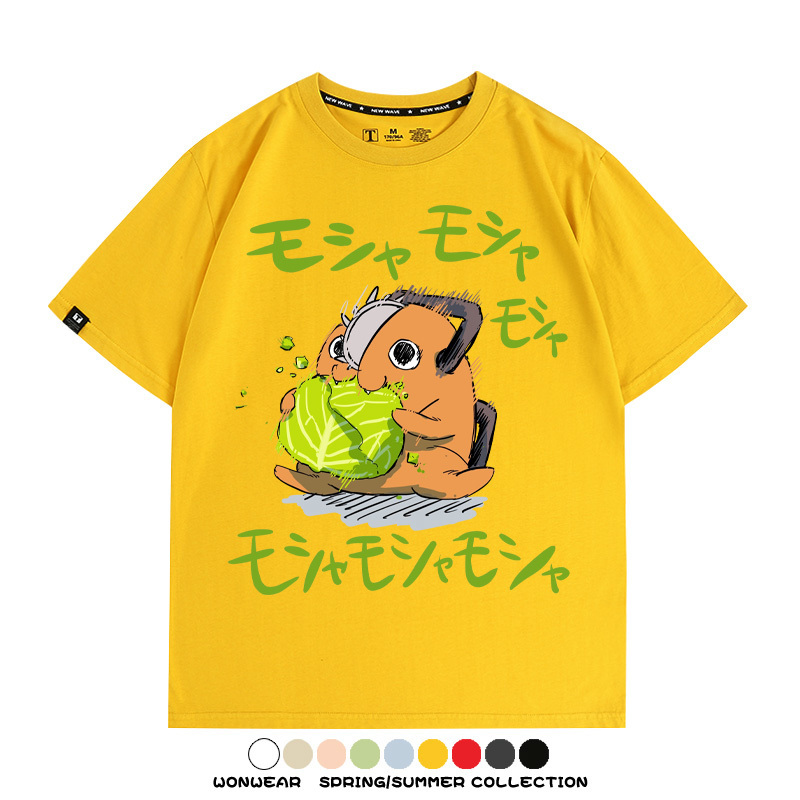 鏈鋸人電次波奇塔 親子情侶裝寬鬆短袖T