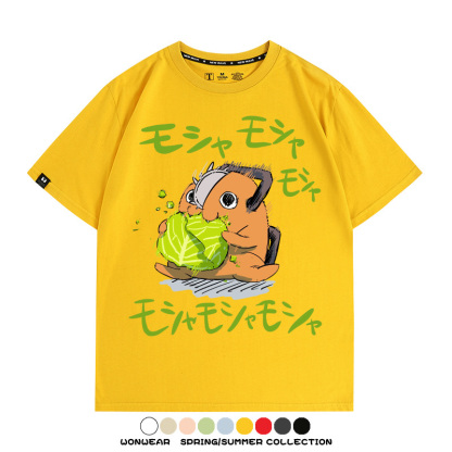 鏈鋸人電次波奇塔 親子情侶裝寬鬆短袖T