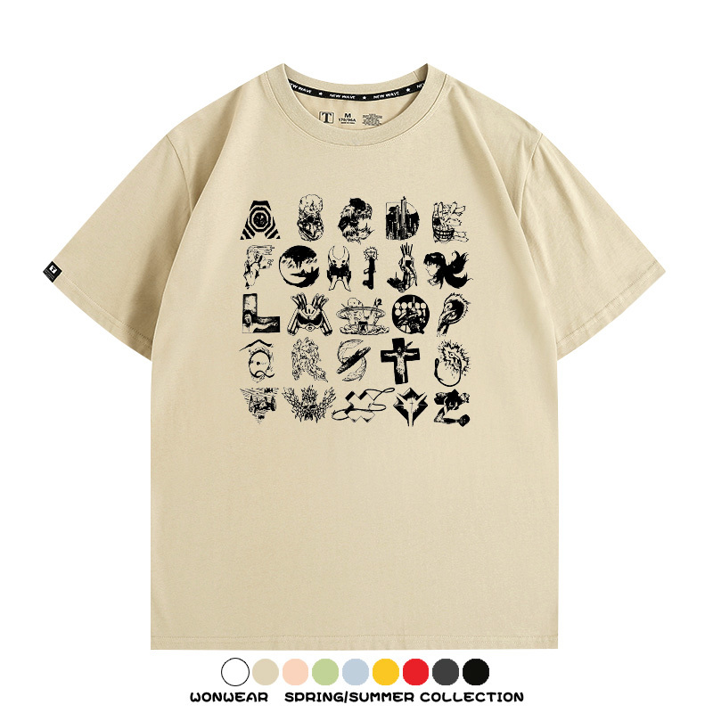 米山舞EVA聯名真希波同款短袖動漫二次元青少年男百搭夏季純棉T恤