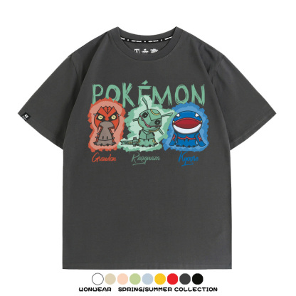 精靈寶可夢Q版 親子情侶裝寬鬆短袖T