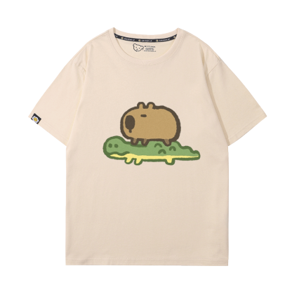 卡皮巴拉 2024親子情侶男女同款 T恤