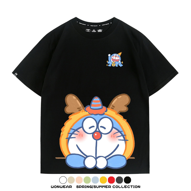 龍年叮噹貓可愛卡通 親子情侶裝寬鬆短袖T