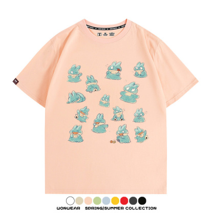 精靈寶可夢小卡比獸任天堂遊戲周邊情侶短袖T恤純棉上衣寬鬆百搭