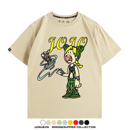 惡搞JOJO的奇妙冒險 親子情侶裝寬鬆短袖T