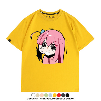 孤獨搖滾後藤一里動漫周邊短袖T恤