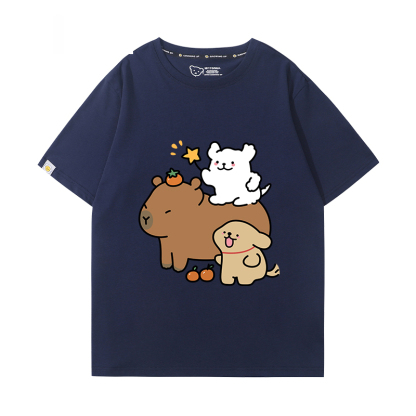 卡皮巴拉 2024親子情侶男女同款 T恤