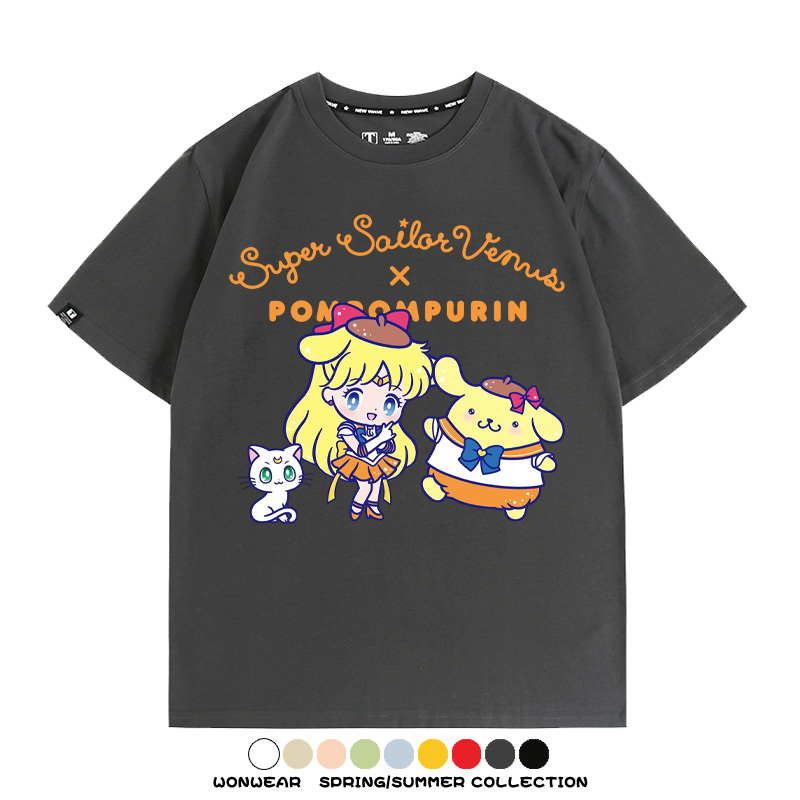 美少女戰士聯名三麗鷗周邊短袖T恤