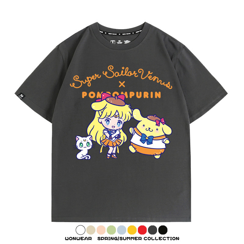 美少女戰士聯名三麗鷗周邊短袖T恤