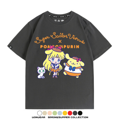 美少女戰士聯名三麗鷗周邊短袖T恤