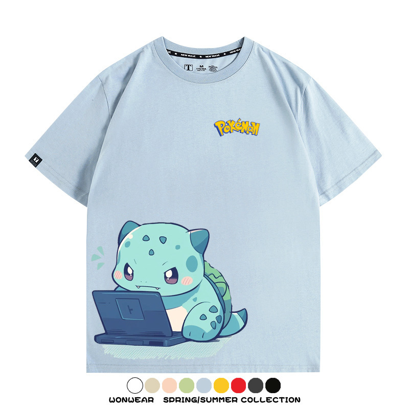 精靈寶可夢上班族 親子情侶裝寬鬆短袖T