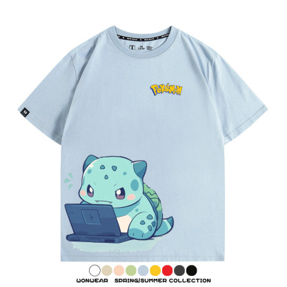 精靈寶可夢上班族 親子情侶裝寬鬆短袖T