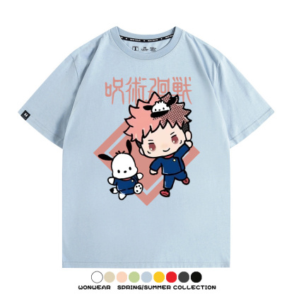 咒術迴戰聯名三麗鷗 親子情侶裝寬鬆短袖T