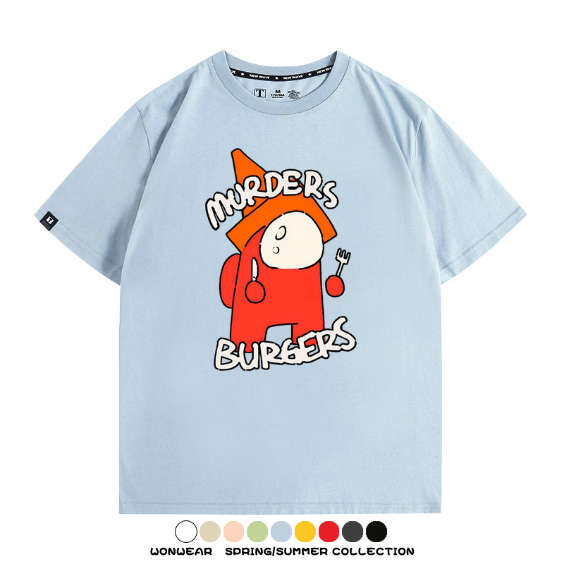 孤獨搖滾動漫山田涼同款卡通印花短袖二次元周邊T恤夏季純棉百搭