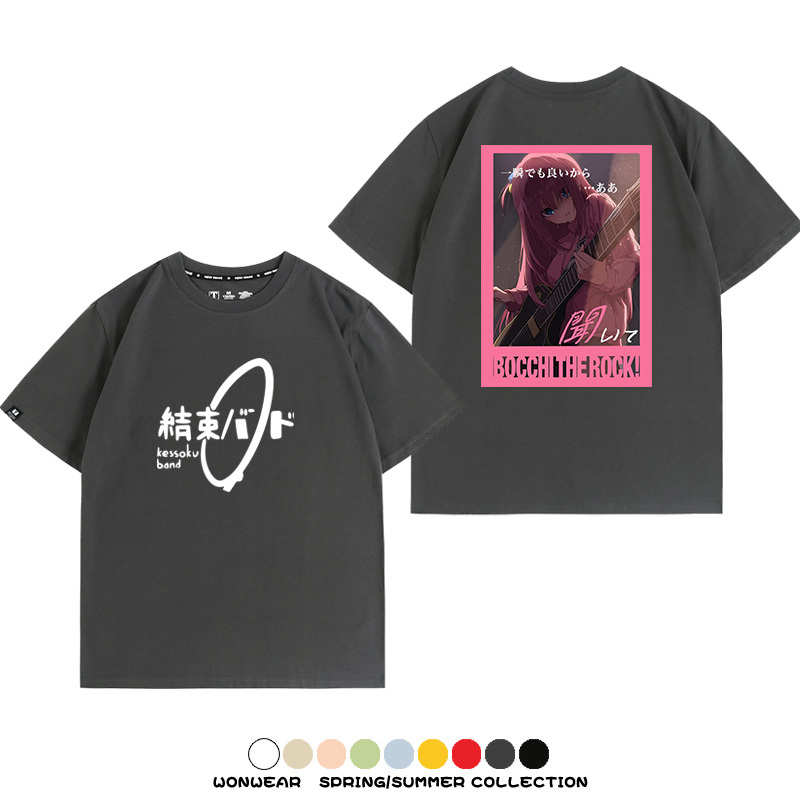 孤獨搖滾結束樂隊 親子情侶裝寬鬆短袖T