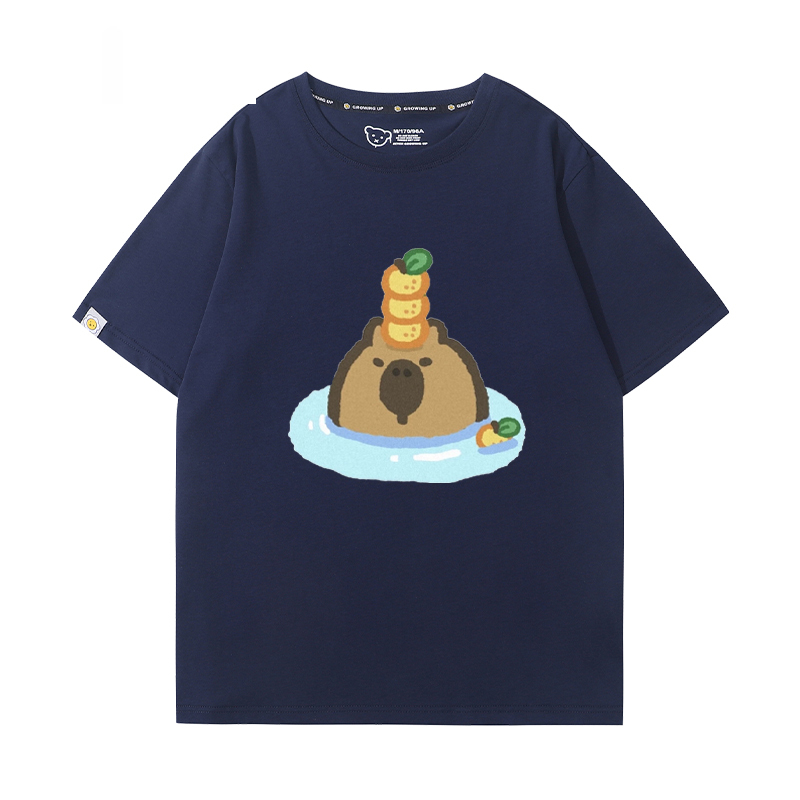 卡皮巴拉 2024親子情侶男女同款 T恤