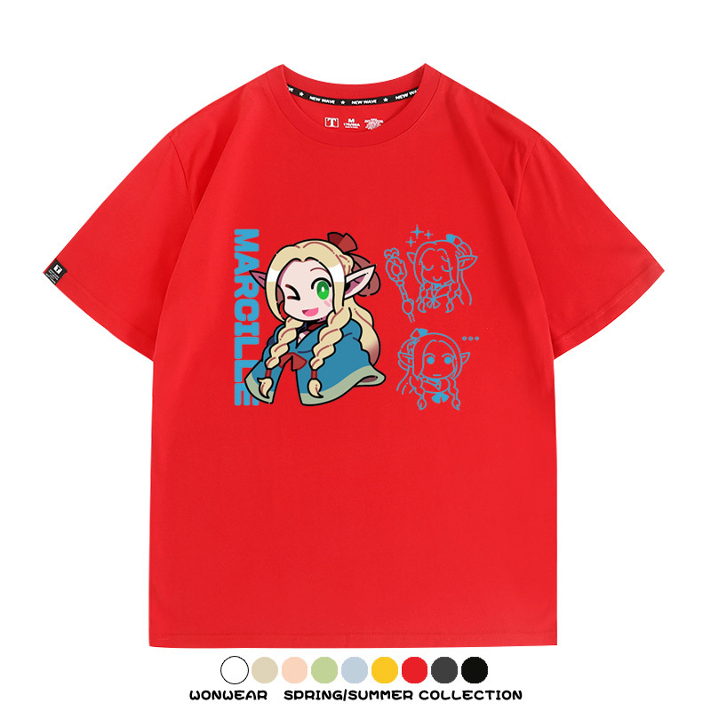 迷宮飯精靈瑪露希爾 親子情侶裝寬鬆短袖T