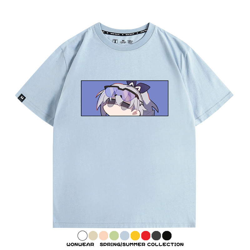 崩壞:星穹鐵道銀狼小姐 親子情侶寬鬆短袖T