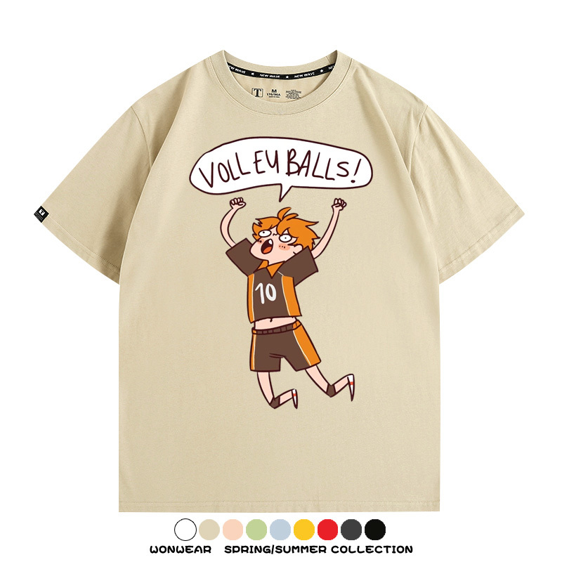 排球少年動漫周邊短袖T恤