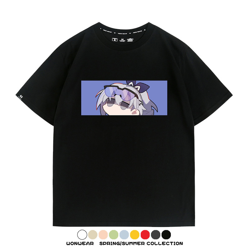 崩壞:星穹鐵道銀狼小姐 親子情侶寬鬆短袖T