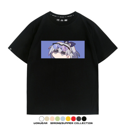 崩壞:星穹鐵道銀狼小姐 親子情侶寬鬆短袖T