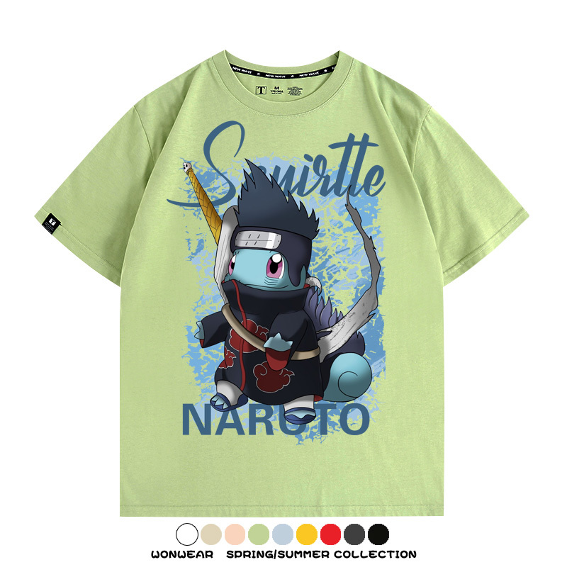 精靈寶可夢聯名火影忍者動漫周邊短袖T恤