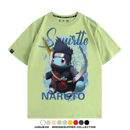 精靈寶可夢聯名火影忍者動漫周邊短袖T恤