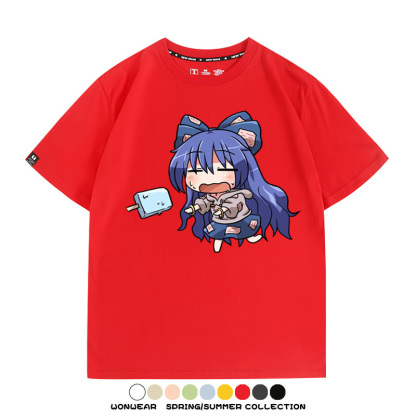 東方project憑依華 親子情侶裝寬鬆短袖T