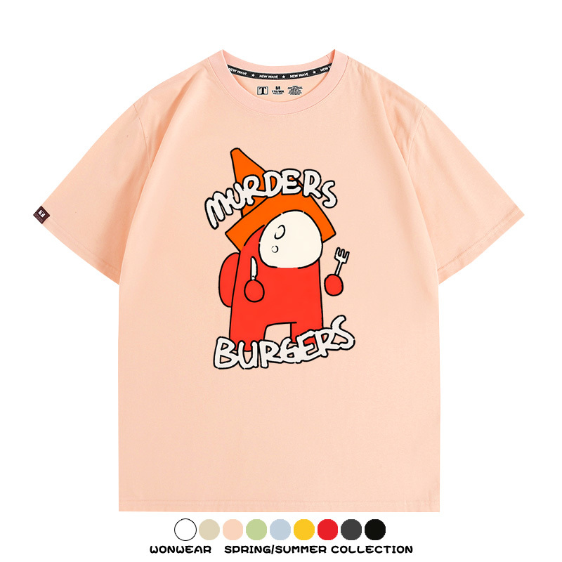 孤獨搖滾動漫山田涼同款卡通印花短袖二次元周邊T恤夏季純棉百搭