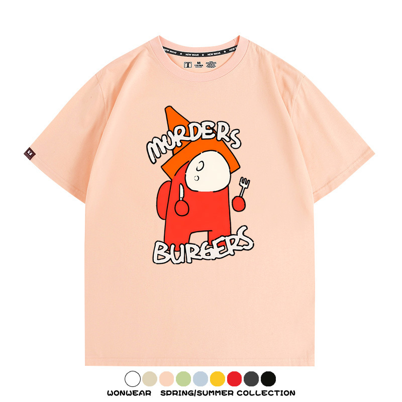 孤獨搖滾動漫山田涼同款卡通印花短袖二次元周邊T恤夏季純棉百搭