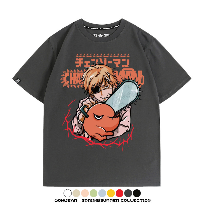 鏈鋸人電次波奇塔 親子情侶裝寬鬆短袖T