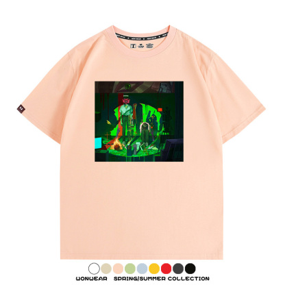 新世紀福音戰士EVA藝術插畫潮牌印花T恤夏季男潮純棉短袖寬鬆上衣