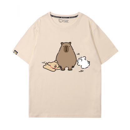 卡皮巴拉 2024親子情侶男女同款 T恤