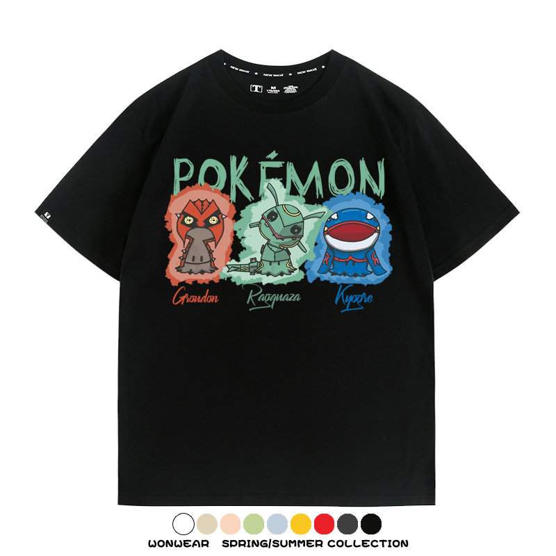 精靈寶可夢Q版 親子情侶裝寬鬆短袖T