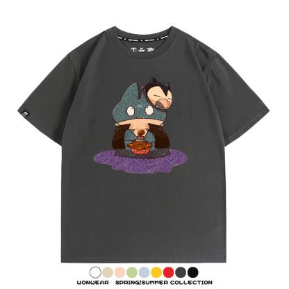 精靈寶可夢小卡比獸任天堂遊戲周邊情侶短袖T恤純棉上衣寬鬆百搭