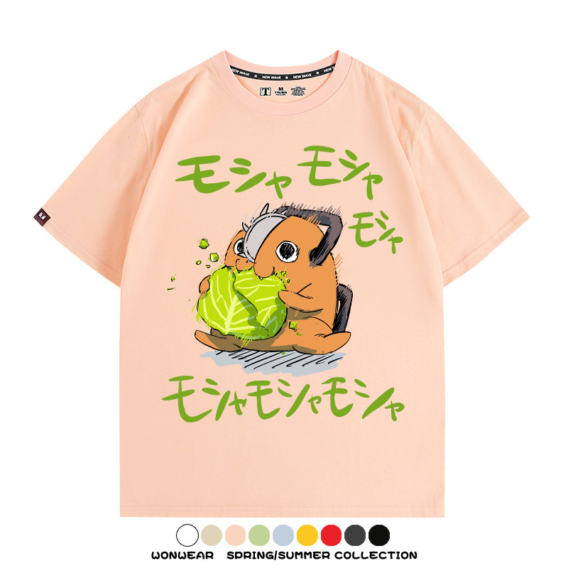 鏈鋸人電次波奇塔 親子情侶裝寬鬆短袖T