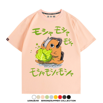 鏈鋸人電次波奇塔 親子情侶裝寬鬆短袖T