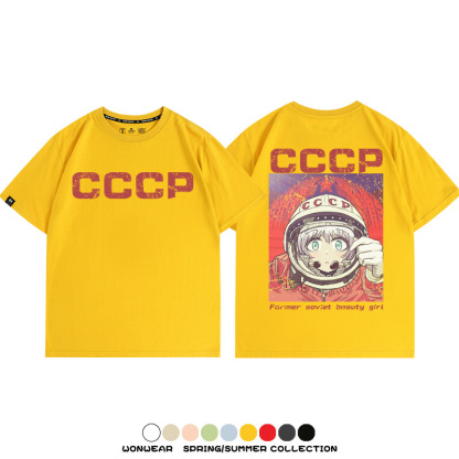 Cccp前蘇聯社會主義美少女周邊短袖T恤