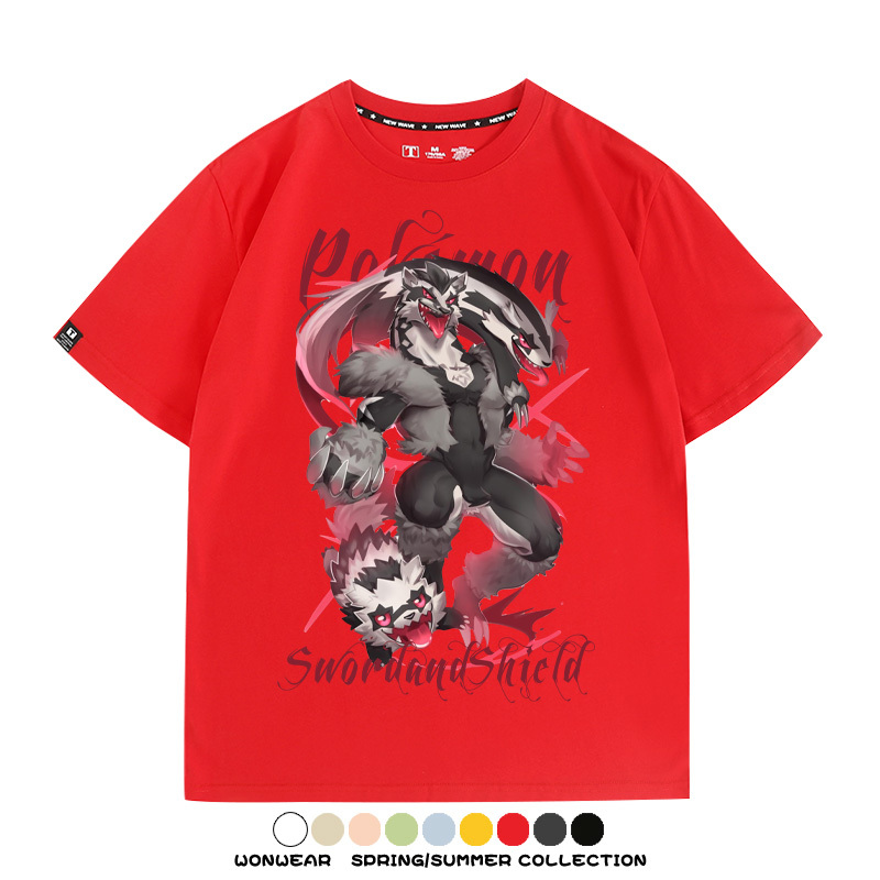 精靈寶可夢劍盾聯名 親子情侶裝寬鬆短袖T