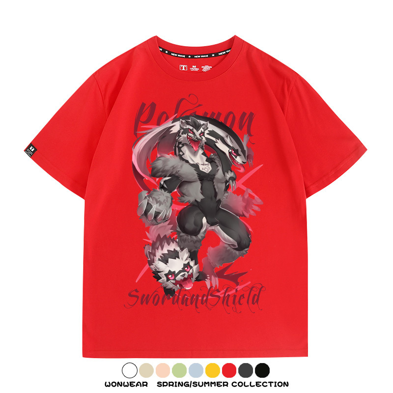精靈寶可夢劍盾聯名 親子情侶裝寬鬆短袖T