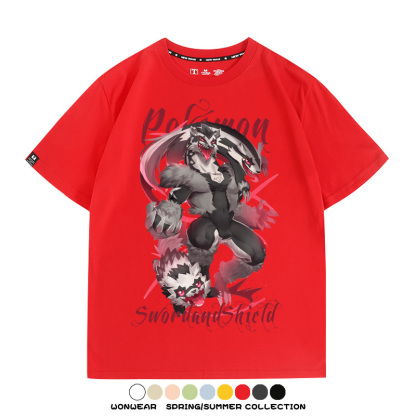 精靈寶可夢劍盾聯名 親子情侶裝寬鬆短袖T