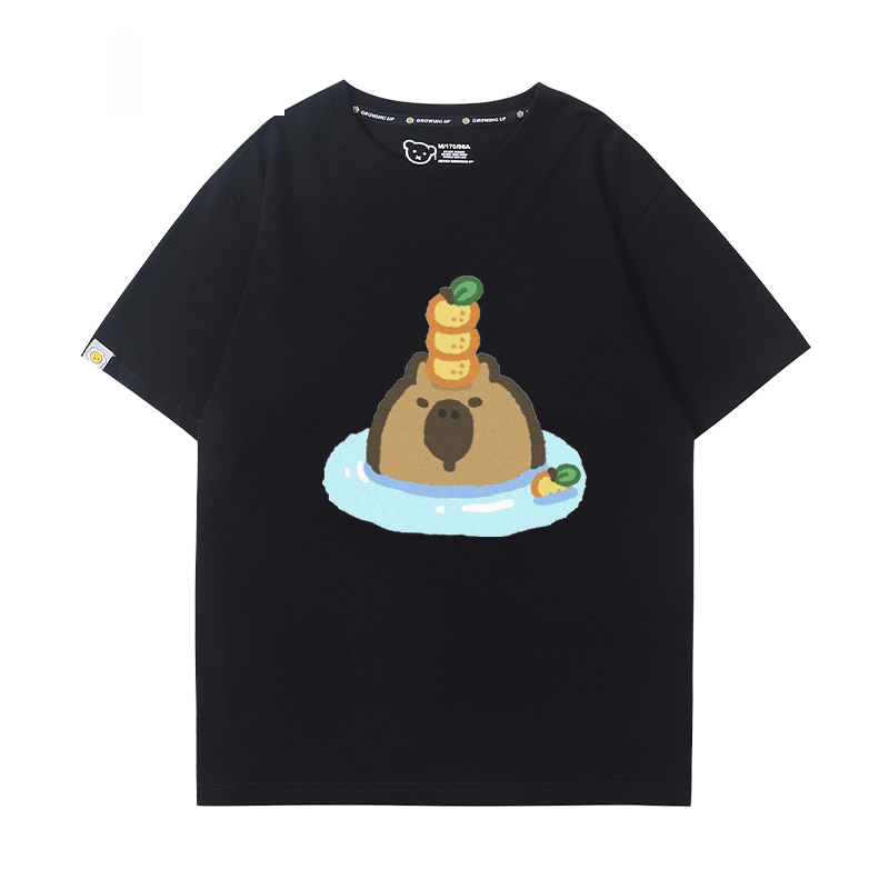 卡皮巴拉 2024親子情侶男女同款 T恤