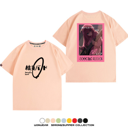 孤獨搖滾結束樂隊 親子情侶裝寬鬆短袖T