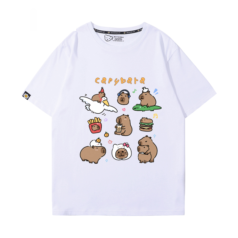 卡皮巴拉 2024親子情侶男女同款 T恤