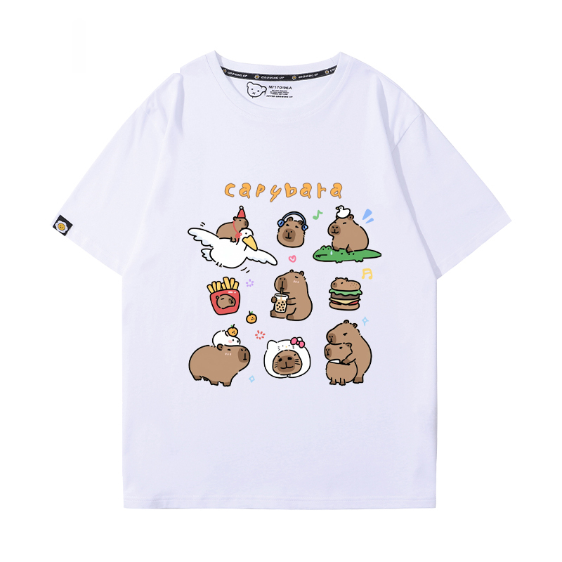 卡皮巴拉 2024親子情侶男女同款 T恤