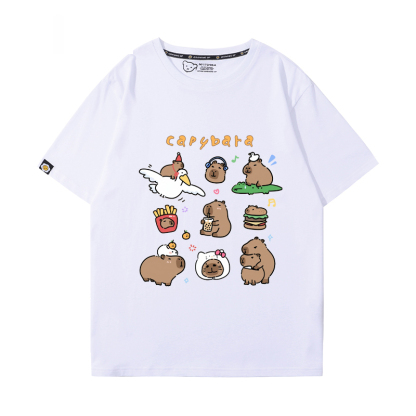 卡皮巴拉 2024親子情侶男女同款 T恤