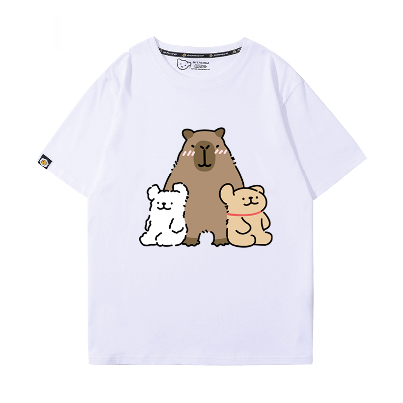 卡皮巴拉 2024親子情侶男女同款 T恤