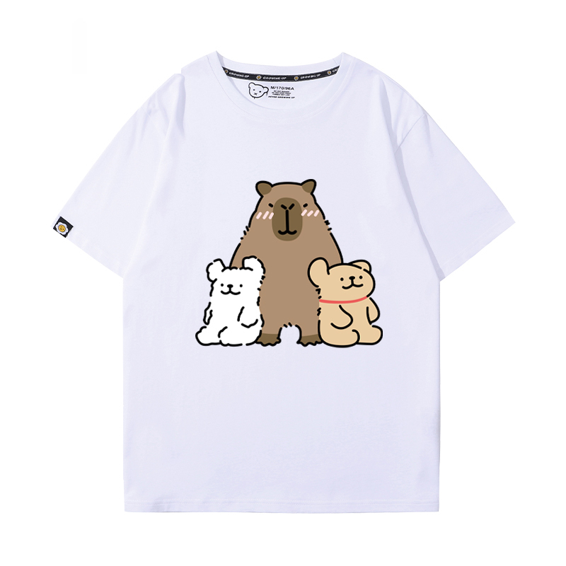卡皮巴拉 2024親子情侶男女同款 T恤
