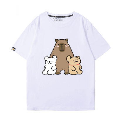 卡皮巴拉 2024親子情侶男女同款 T恤