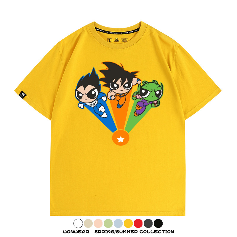 七龍珠飛天小女警聯名 親子情侶裝寬鬆短袖T