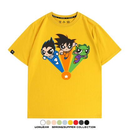 七龍珠飛天小女警聯名 親子情侶裝寬鬆短袖T